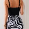screenshot-68 Black Zebra Print Swim Dress – Scoop Neck One-Piece with Flared Skirt