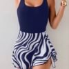 screenshot-55 Navy Zebra Print Swim Dress – Scoop Neck One-Piece with Flared Skirt