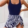 screenshot-57 Navy Zebra Print Swim Dress – Scoop Neck One-Piece with Flared Skirt