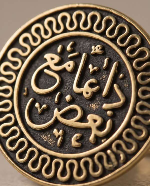 img_9635-2 Vintage Bronze Arabic Calligraphy Statement Ring – Coin-Style Medallion