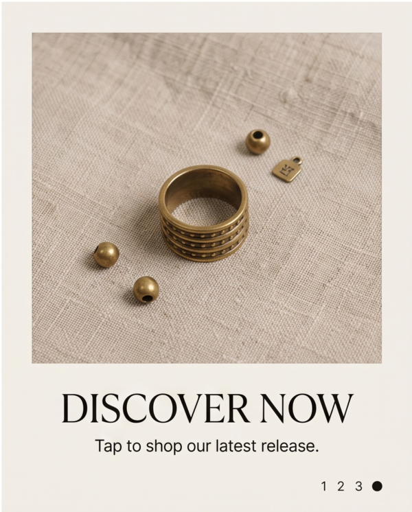 img_9697-2 Vintage Antique Gold Multi-Row Ring – Dotted Ridge Design