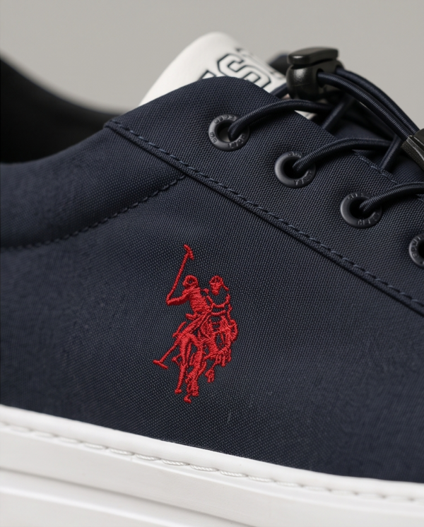 U.S. Polo Assn. Navy Low-Top Sneakers — Size 45, Made in Turkey
