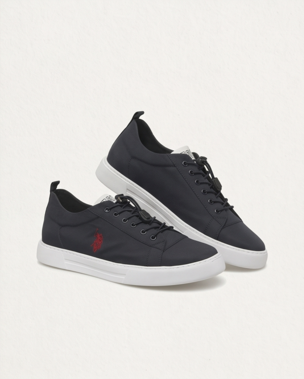 U.S. Polo Assn. Navy Low-Top Sneakers — Size 45, Made in Turkey