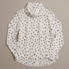 MAX Ivory Polka Dot Cowl Neck Blouse — Long Sleeve Top, Size 12 (EUR 38)
