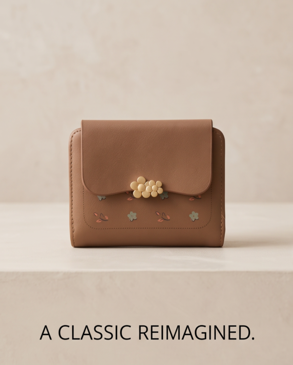 img_1903 Floral Embroidered Beaded-Clasp Wallet — Compact Leather Trifold, Made in China