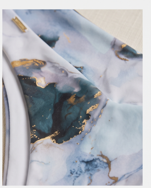 img_2226 Marble Print High-Cut Bikini Bottom — SHEIN Swimwear