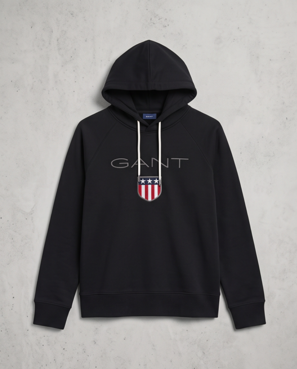 img_3488 GANT Shield Logo Hoodie – Black, M
