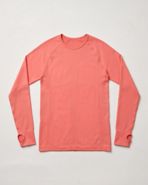 Primark Cares Coral Seamless Long Sleeve Top — Thumbhole Active Tee, Size Medium