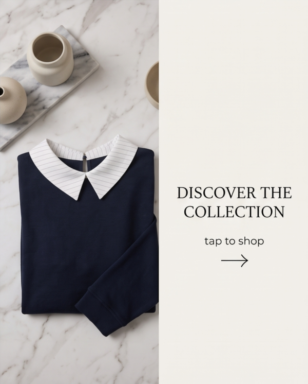 img_3532 Max Layered-Look Collared Top – Navy with White Pinstripe, XL