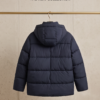 Zara Hooded Puffer Jacket – Navy Blue, 14-16Y (Women's M)