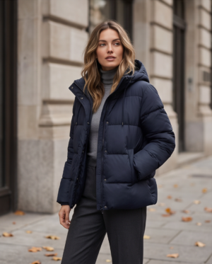 img_3963 Zara Hooded Puffer Jacket – Navy Blue, 14-16Y (Women's M)