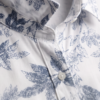 U.S. Polo Assn. Botanical Print Button-Up Shirt – White/Navy Blue