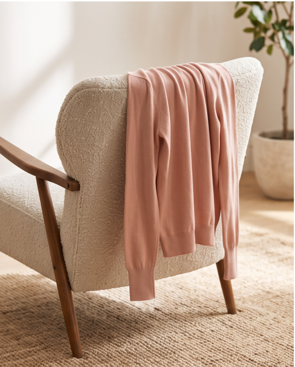 img_3982 Primark Crew Neck Knit Sweater – Soft Peach Pink, M