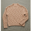 Primark Cable Knit Mock Neck Sweater – Beige/Cream, XS