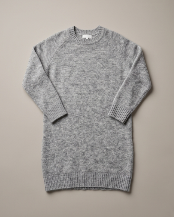 Primark Knit Sweater Dress – Light Grey, M