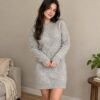 Primark Knit Sweater Dress – Light Grey, M